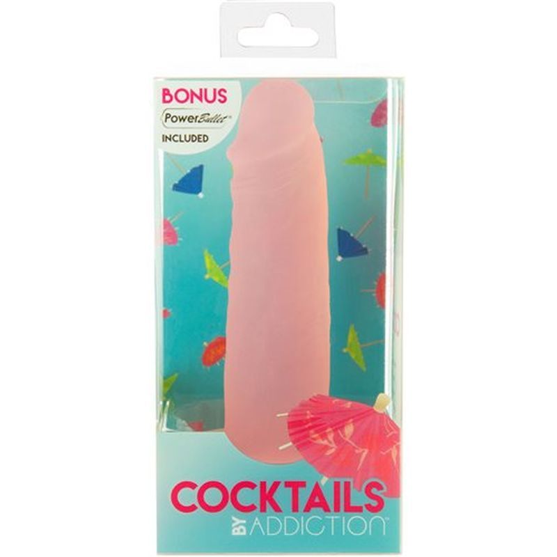 Cocktails Silicone Dildo Peach Bellini 5.5in Addiction